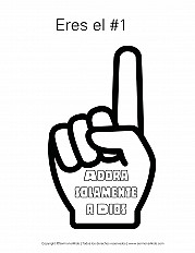 Eres el número 1 - hoja de actividad