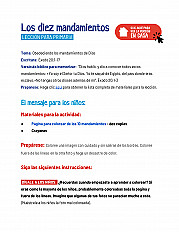 Los diez mandamientos Lección para primaria