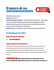 El becerro de oro Lección para los niños preescolares