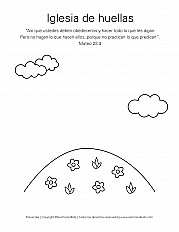 Iglesia de huellas - Hoja de actividad