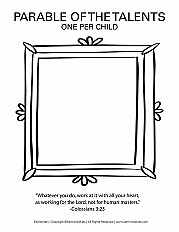 Parable of the Talents Elementary Handout