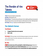 The Parable of the Talents - Elementary Lesson