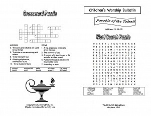 Parable of the Talents Worship Bulleting
