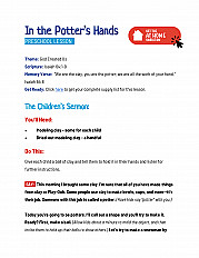 In the Potter's Hands - Preschool Lesson