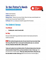 In the Potter's Hands - Upper Elementary Lesson