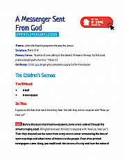 A Messenger Sent From God - Upper Elementary Lesson