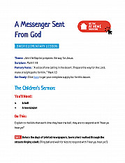 A Messenger Sent From God Lower Elementary Lesson