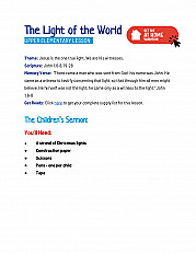 The Light of the World - Upper Elementary Lesson