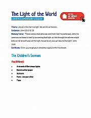 The Light of the World - Lower Elementary Lesson