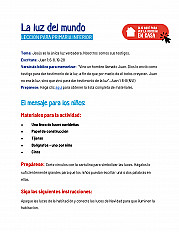 La luz del mundo - Lección para primaria inferior