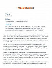 A Mustard Seed Sermon