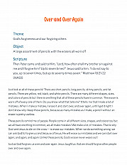Over and Over Again Sermon