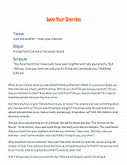 Love Your Enemies Sermon