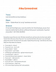 A New Commandment Sermon