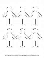 People Cutout Preschool Lower Elementary Handout