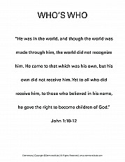 Whos Who Upper Elementary Handout