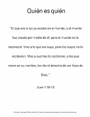 Quién es quién Primaria superior hoja de actividad