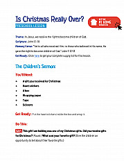 Is Christmas Really Over - Preschool Lesson