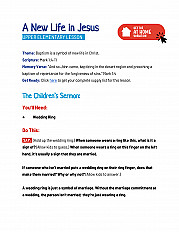 A New Life in Jesus - Upper Elementary Lesson