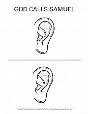 God Calls Samuel Preschool Handout