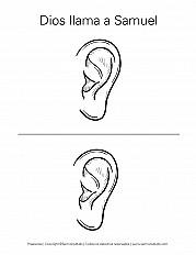Dios llama a Samuel-preescolar-hoja de actividad