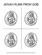 Jonah Runs From God Lower Elementary Handout