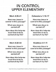 In Control - Upper Elementary Handout