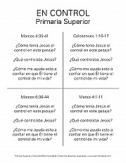 En Control Primaria - Superior hoja de actividad