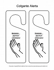 Colgante alerta Preescolar - Hoja-de-actividad