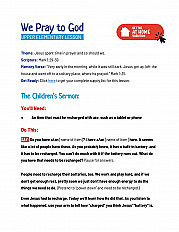 We Pray to God Upper Elementary Lesson
