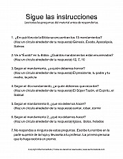 Sigue las instrucciones Primaria Superior hoja de actividad