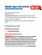 Naamán sigue instrucciones Lección para primaria superior