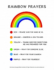 Rainbow Prayers Elementary Handout