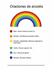 Oraciones de arcoíris - Primaria Hoja de actividad