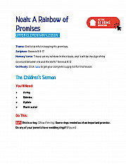 Noah a Rainbow of Promises-  Upper Elementary Lesson
