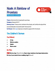 Noah a Rainbow of Promises - Preschool Lesson