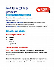 Noé - Un arcoiris de promesas Lección para preescolar