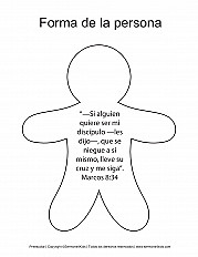 Forma de la persona - Preescolar Hoja de actividad