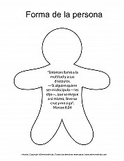 Forma de la persona - Primaria Hoja de actividad