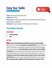 Deny Your Selfie - Preschool Lesson
