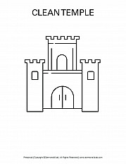 Clean Temple - Preschool Handout