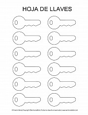 Hoja de llaves - Primaria Inferior