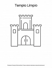 Templo Limpio - Preescolar hoja de actividad