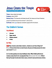 Jesus Cleans the Temple -  Upper Elementary Lesson