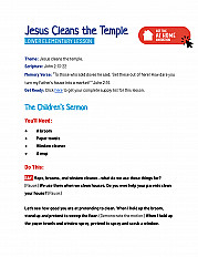 Jesus Cleans the Temple -  Lower Elementary Lesson