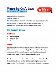 Measuring God's Love -  LOWER Elementary Lesson