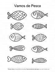 Vamos de Pesca Primaria Inferior hoja de actividad