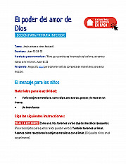 El poder del amor de Dios Lección para primaria inferior