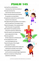 Psalm 145 Poster - Lower Elementary