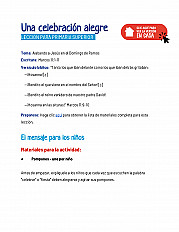Una celebración alegre - Lección para primaria superior